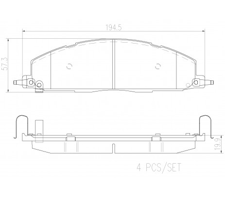 Brembo Pastillas de Freno Trasera P18036