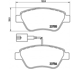 Brembo Pastillas de Freno Delanteras P23141