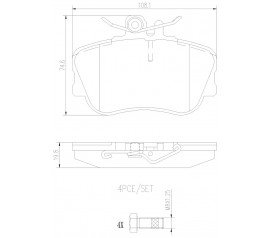 Brembo Pastillas de Freno Delantera P06017N
