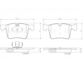 Brembo Pastillas de Freno Delantera P06075N