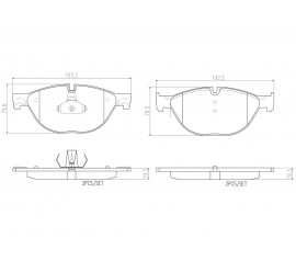 Brembo Pastillas de Freno Delantera P06076N