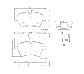 Brembo Pastillas de Freno Delantera P06086N