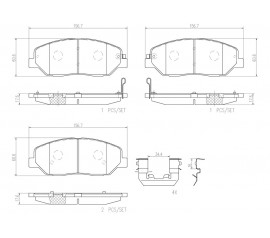 Brembo Pastillas de Freno Delantera P30036N