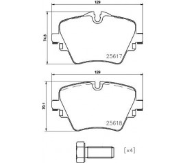 Brembo Pastillas de Freno Delantera P06093N