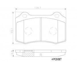 Brembo Pastillas de Freno Delantera P36020N