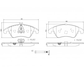Brembo Pastillas de Freno Delantera P50069N