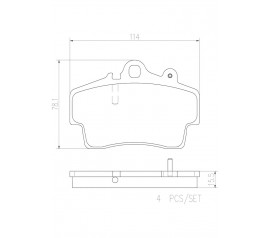 Brembo Pastillas de Freno Delantera P65007N