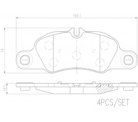 Brembo Pastillas de Freno Delantera P65018N