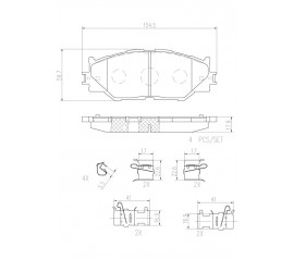 Brembo Pastillas de Freno Delantera P83074N