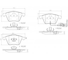Brembo Pastillas de Freno Delantera P85079N