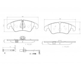 Brembo Pastillas de Freno Delantera P85098N