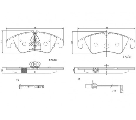 Brembo Pastillas de Freno Delantera P85145N