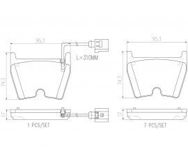Brembo Pastillas de Freno Delantera P85152N