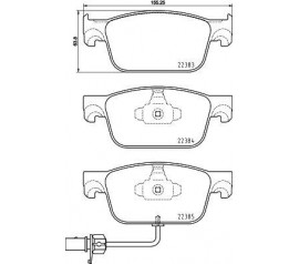 Brembo Pastillas de Freno Delantera P85153N
