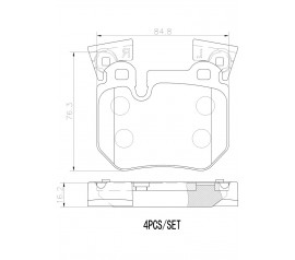 Brembo Pastillas de Freno Traseras P06059N