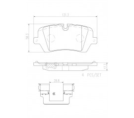 Brembo Pastillas de Freno Traseras P44021N