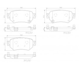 Brembo Pastillas de Freno Traseras P49059N