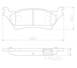 Brembo Pastillas de Freno Traseras P24168N