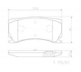 Pastillas de Freno Delanteras P36024N