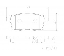 Brembo Pastillas de Freno Traseras P49041N