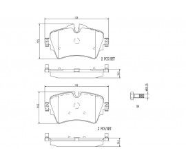 Brembo Pastillas de Freno Delanteras P06092N