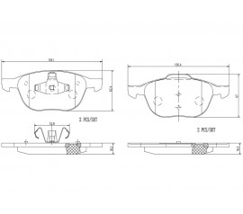Brembo Pastillas de Freno Delanteras P24061N