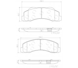 Brembo Pastillas de Freno Delanteras P24166N