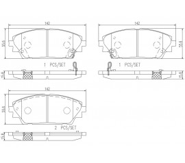 Brembo Pastillas de Freno Delanteras P49050n