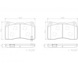 Brembo Pastillas de Freno Delanteras  P54039N