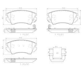 Brembo Pastillas de Freno Delanteras P59055N