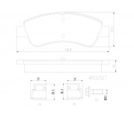 Brembo Pastillas de Freno Delanteras P61066N