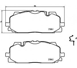 Brembo Pastillas de Freno Delanteras P85165N