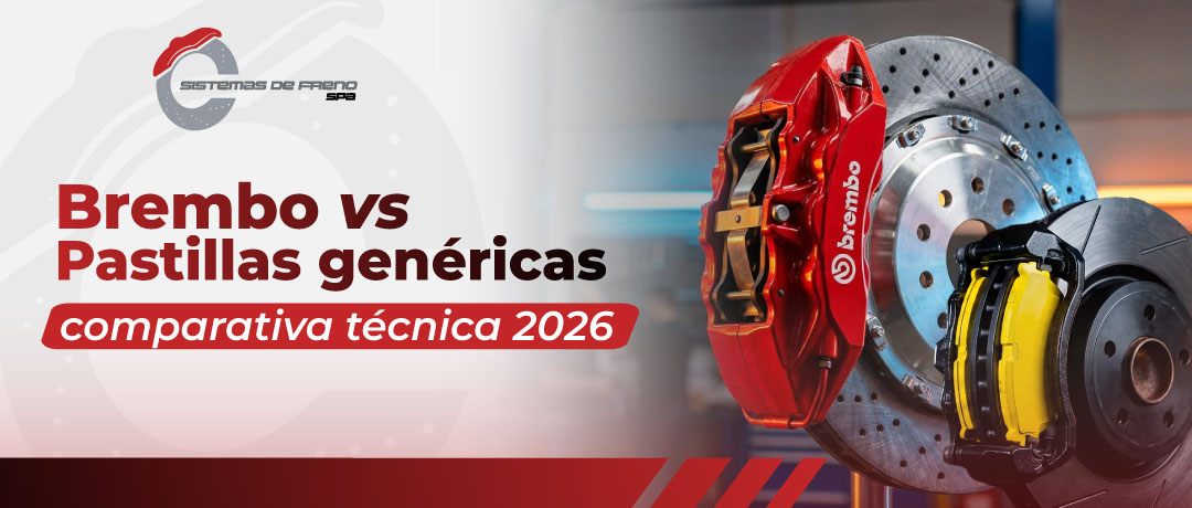 Brembo vs. pastillas genéricas: comparativa técnica 2026